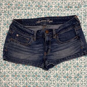 American Eagle Dark Blue Jean Shorts